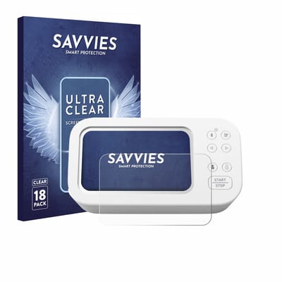 Savvies - Screenprotector voor Omron X7 Smart AFib HEM-7380T1-EOSL - Folie Beschermfolie transparant 18 Stuks
