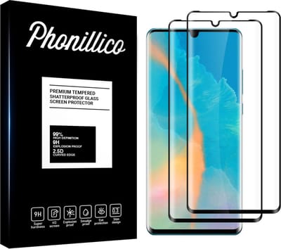 Screenprotector voor Huawei P30 Pro - 2 stuks Beschermglas van glas Transparante glazen schermbeschermfolie met zwarte randen