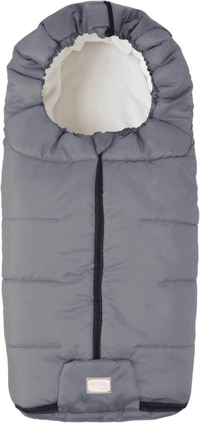 Universele Kinderwagenzak - Voetenzak Baby - Warm en Droog Blijven - Wind en Regenbestendig - 100 cm - Grijs