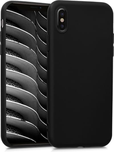 kwmobile telefoonhoesje geschikt voor Apple iPhone X - Hoesje voor smartphone - Back cover in mat zwart