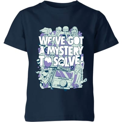 We've Got A Mystery To Solve! Kids' T-Shirt - Navy - 98/104 (3-4 jaar)