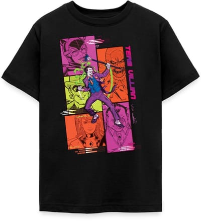 Batman Team Villain Met Joker En Strippanelen T-Shirt Tiener