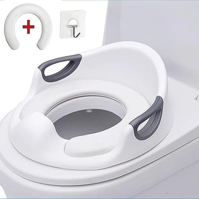 Kinder Toiletbril - Potty Trainer - Zelfstandig Zindelijk - Met Anti-spat - 36x34x14 cm - Wit