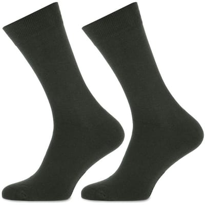 MarcMarcs - 4-Pack - Effen Sokken - Nette 2-Pack - Heren - dark khaki - 39-42 - 91900