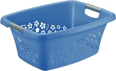 Wasmand 25L met Handgrepen - BPA-vrij Kunststof in Horizonblauw