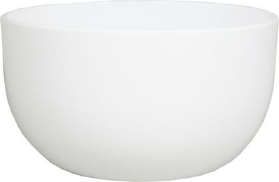 Floran Bloempot - schaal - wit - glanzend - keramiek - 26 x 14 cm - plantenpotten binnen