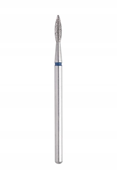 Staleks Pro - Diamant Freesbit - Vlamvorm Scherpe Punt - Blauw (Medium) - $2.1 \text{mm}$ - Manicure & Pedicure