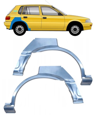 Reparatiepaneel achterspatbord voor Toyota Corolla 1987-1994 / Links + Rechts