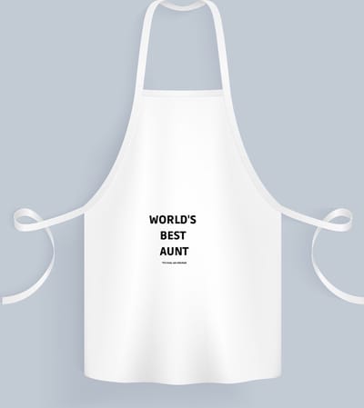 Akyol - world's best aunt it's true we checked Keukenschort - Tante - werelds beste tante - verjaardag - cadeautje voor tante - tante artikelen - kado - geschenk - 82 bij 71 cm