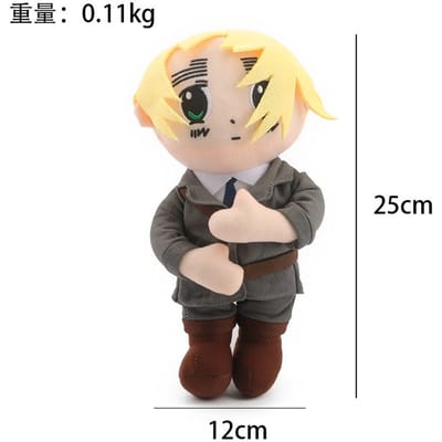 25cm Ivan Braginsky Pluche Pop Anime Hetalia Axis Powers Alfred F. Jones USA Country Cosplay Knuffel