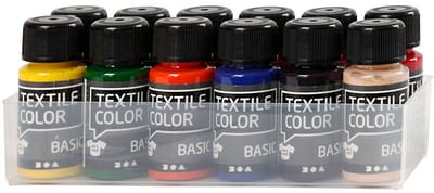 CC Textile Color Basic Set 50ml 12 stuks
