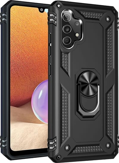 LuxeBass Hoesje geschikt voor Samsung Galaxy A32 5G - Anti Shock - Zwart