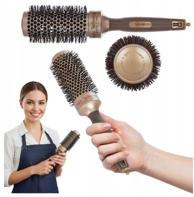 Poniks Ronde Haarstyling Borstel met Prikpunt 43 - Professionele Haarstyling - Ideaal voor Volume en Krullen