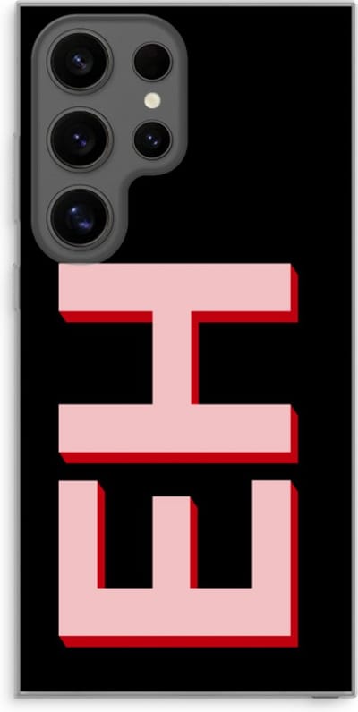 Gepersonaliseerd - Case Company® - Hoesje geschikt voor Samsung Galaxy S24 Ultra hoesje - Monogram - Soft Cover Telefoonhoesje - Bescherming aan alle Kanten en Schermrand