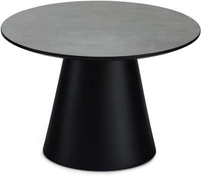 Ronde Salontafel Ø60 cm met Marmerlook - Scandinavisch Design Woonkamertafel