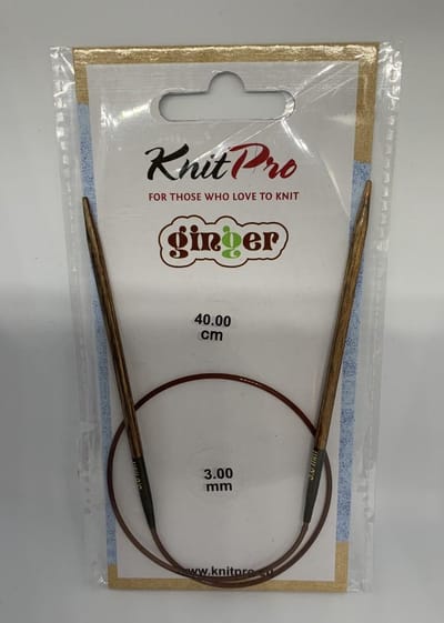 KnitPro Ginger rondbreinaalden 40cm 3.00mm.
