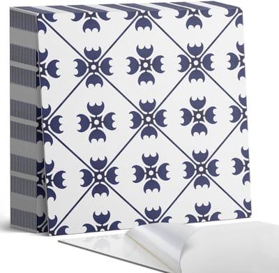 Coloray Plaktegels - Stijlvol geometrisch patroon Zelfklevende Tegels - 20 cm x 20 cm - Marine Plaktegels - 20 stuks - Vierkant PVC Tegels - Plaktegels Badkamer - Plaktegels Vloer - Vinyltegels Vloer Zelfklevend - Wandtegel Zelfklevend