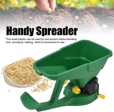 Handmatige Strooier - Zaaier Goot - Tuin Onderhoud - Ergonomische Handgreep - 1.5 Liter - Groen