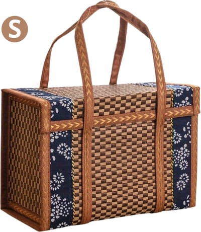 Nivard Picknickmand - Picknickmanden - Piknik - Pick Nick - Picknicktas - Mand - Lunchbox - Zomer - Donker Bruin S