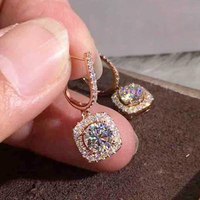 Prachtige Bruids Trouw Hangende Oorbellen Voor Vrouwen Vol Bling Kristal Zirkonia Verlovings Oorbellen Mode Sieraden white