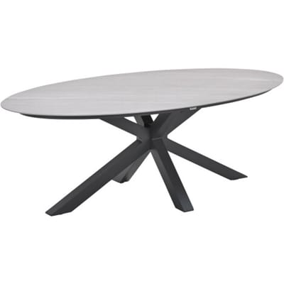 Garden Impressions Scotland tafel 230x115 cm carbon black centostone napoli sand