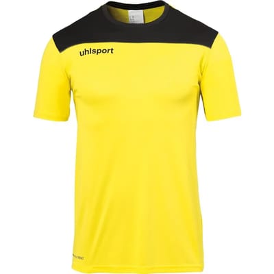 Uhlsport Offense 23 T-Shirt Kinderen - Limoen / Zwart / Antraciet | Maat: 116