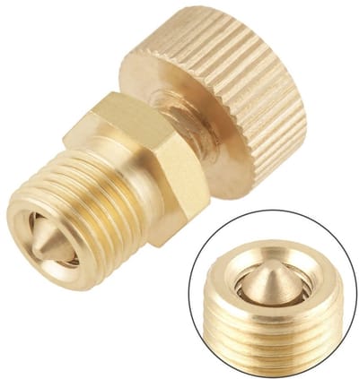 Dailygoods- Ontluchtingsventiel 1 stuk - Messing - Hogedrukpompaccessoires - Ventiel - Schroef - Duurzaam