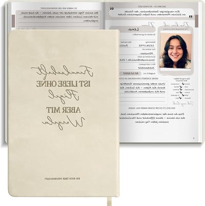 Vriendschapsboek A5 Hardcover in Beige voor Volwassenen - Perfect voor Herinneringen, Persoonlijke Berichten en Creatieve Notities