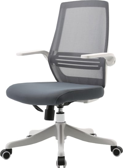 Moderne bureaustoel MCW-J88, bureaustoel, ergonomisch ademend, lendensteun, verstelbare armleuningen ~ grijs
