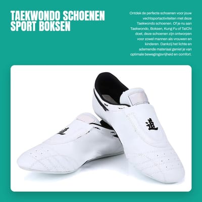 Dailygoods- Taekwondo Schoenen Lichtgewicht - Antislip/Boksschoenen - Ademend/Kung Fu - Opbergtas - Comfortabele Draagervaring - Rubber Zolen - Vechtschoenen