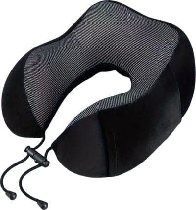 Bovista Reiskussen - Nekkussen - Travel Pillow - Vliegtuig - Auto - Neck Pillow - Travel - Kampeer Kussen - Zwart