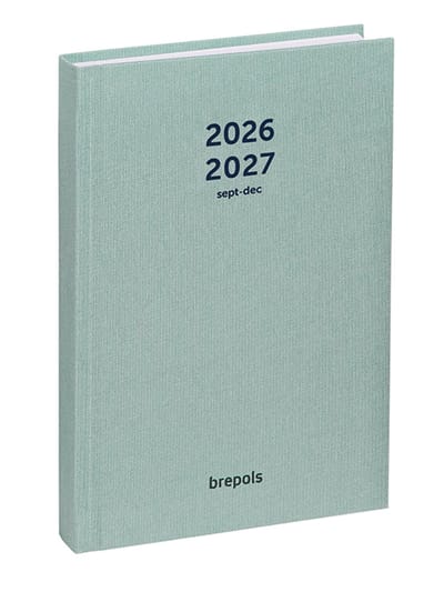 Brepols agenda 2026-2027 - Weekly Notes NATURE - Schoolagenda - 16 maanden - 1 week 1 pagina - Gebonden - Week & notes - Groen - 14.8 x 21 cm