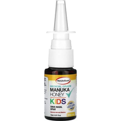 ManukaGuard, Kinderen, Medische Kwaliteit Manuka Honing, Neusspray, Alcoholvrij, 0,51 fl oz (15 ml)