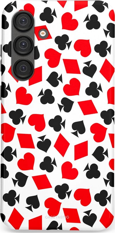 Casetastic Hoesje Geschikt voor Samsung S25 Plus - Stijlvolle Beschermende Duo-layer Case - Harten spel