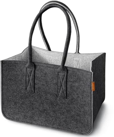 Omgoods - Design Vilt Shopper - Grote Shopping Bag met Binnenzak