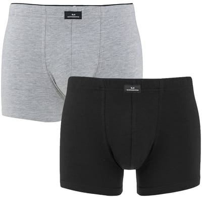 Götzburg heren 2P boxers basic zwart & grijs