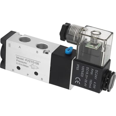 Solenoïde Luchtklep 2 Posities 5 Wegen Aluminiumlegering Hoge Nauwkeurigheid Pneumatische Omkeerklep DC24V PT