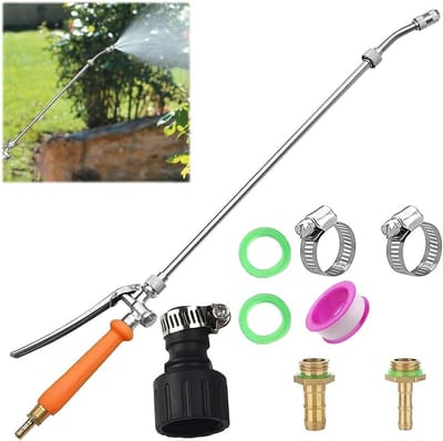 Verstelbare Spray Stang van 72 cm van RVS voor Tuinirrigatie en Auto Wassen - Universele Messing Onderdelen 3/8 Inch en 3/4 Inch