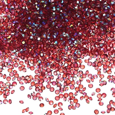 3600 Stuks Acryl Diamanten, 0.12 Inch Tafel Sprinkles, Decoratieve Kristallen voor Vazen en Kunstprojecten, Donker Rood AB