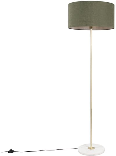 QAZQA Kaso - Moderne Vloerlamp | Staande Lamp - 1 lichts - H 1650 mm - Groen - Woonkamer | Slaapkamer | Keuken