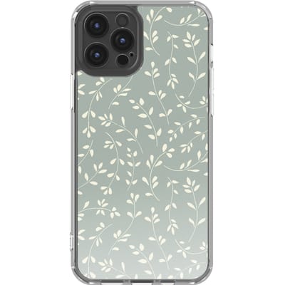 imoshion Hoesje - Geschikt voor Apple iPhone 12 Pro / 12 - Design hoesje - Smoke Green Flowers