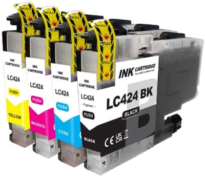 Huismerk Brother LC-424 inkt cartridges 4-Kleuren Multipack (40 ml)