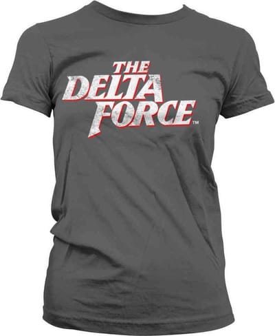 The Delta Force Dames Tshirt -S- Washed Logo Grijs