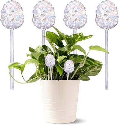 Irrigatieballen voor planten - 4 stuks waterdispenser voor zelfbewatering van potplanten, bloempotten en kamerplanten, ideaal voor binnen en balkon