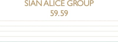 Sian Alice Group - 59,59 (CD)