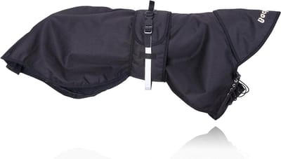 Waterdichte Hond Jas - Hondenjas Regenjas - Bescherming Tegen Regen - Keramische Vezels - 52 cm - Zwart