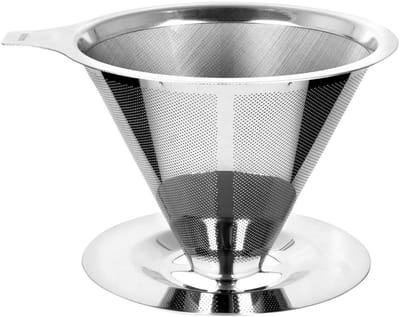 Orion - Roestvrijstalen Koffiefilter - 10 cm - Duurzaam - Vaatwasserbestendig