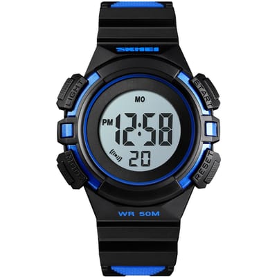 SKMEI 1485 Multifunctioneel unisex digitaal elektronisch horloge 50M waterdicht vrijetijdshorloge voor heren blauw