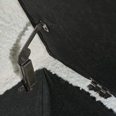 HAUSS SPOLE Voetenbank Met Opbergruimte - Opklapbaar Deksel - Scandinavische Stijl - Voor Woonkamer En Slaapkamer - Hout Wit