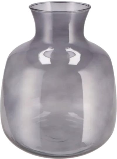 DK Design Bloemenvaas Mira - fles vaas model - smoke glas - 24 x 28 cm - boeketvazen